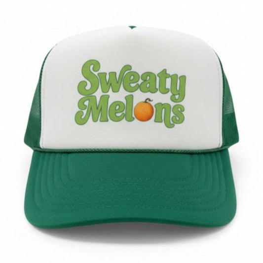Sweaty Melons Trucker Hat, Honeydew Green