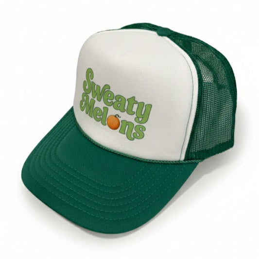 Sweaty Melons Trucker Hat, Honeydew Green